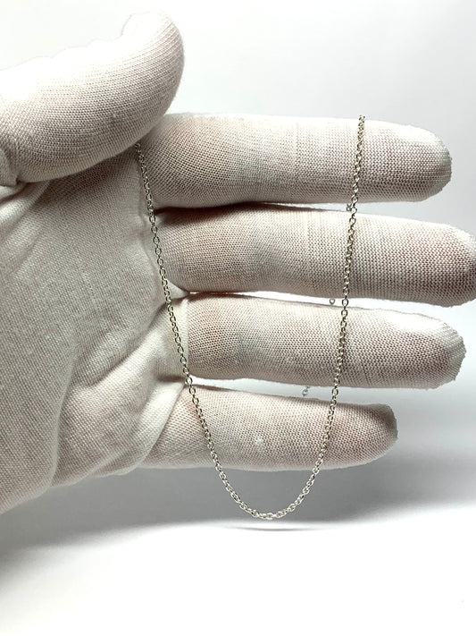 925 Sterling Silver Cable Chain, 20” Long