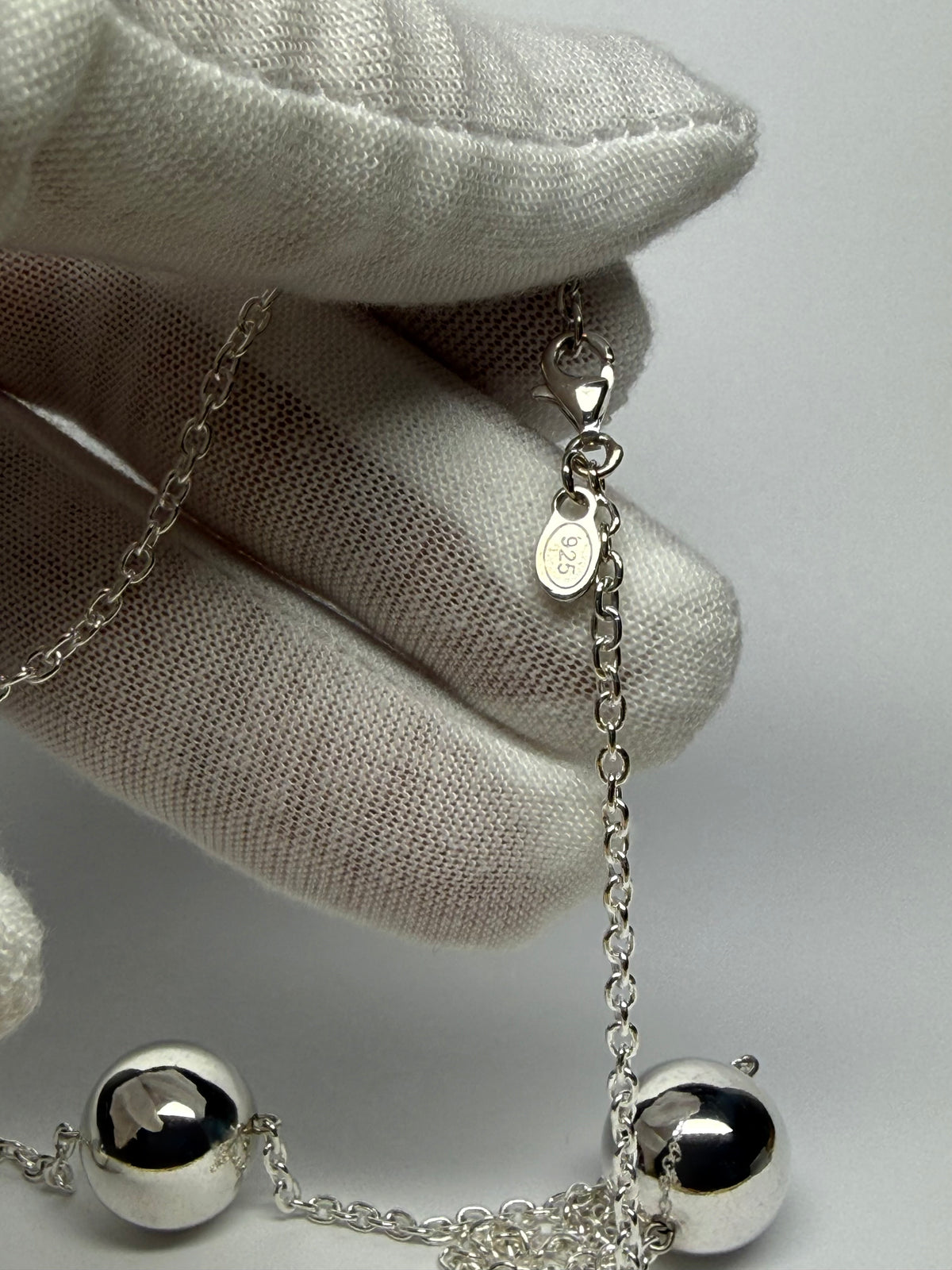 Necklace, “Spheres”, 925 Sterling Silver