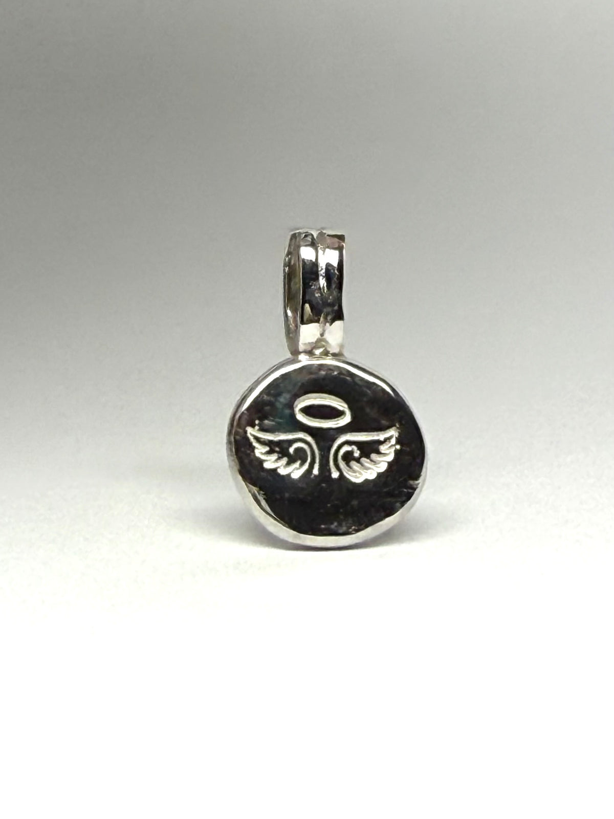 “Angel” Nugget Pebble Pendant, 925 Sterling Silver
