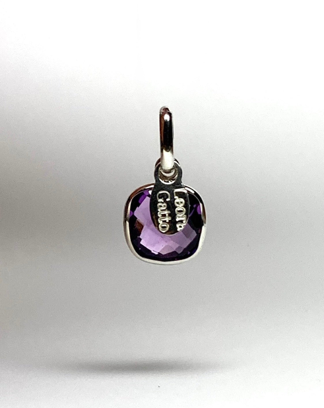 Purple Amethyst “Cushion”, 925 Sterling Silver Pendant