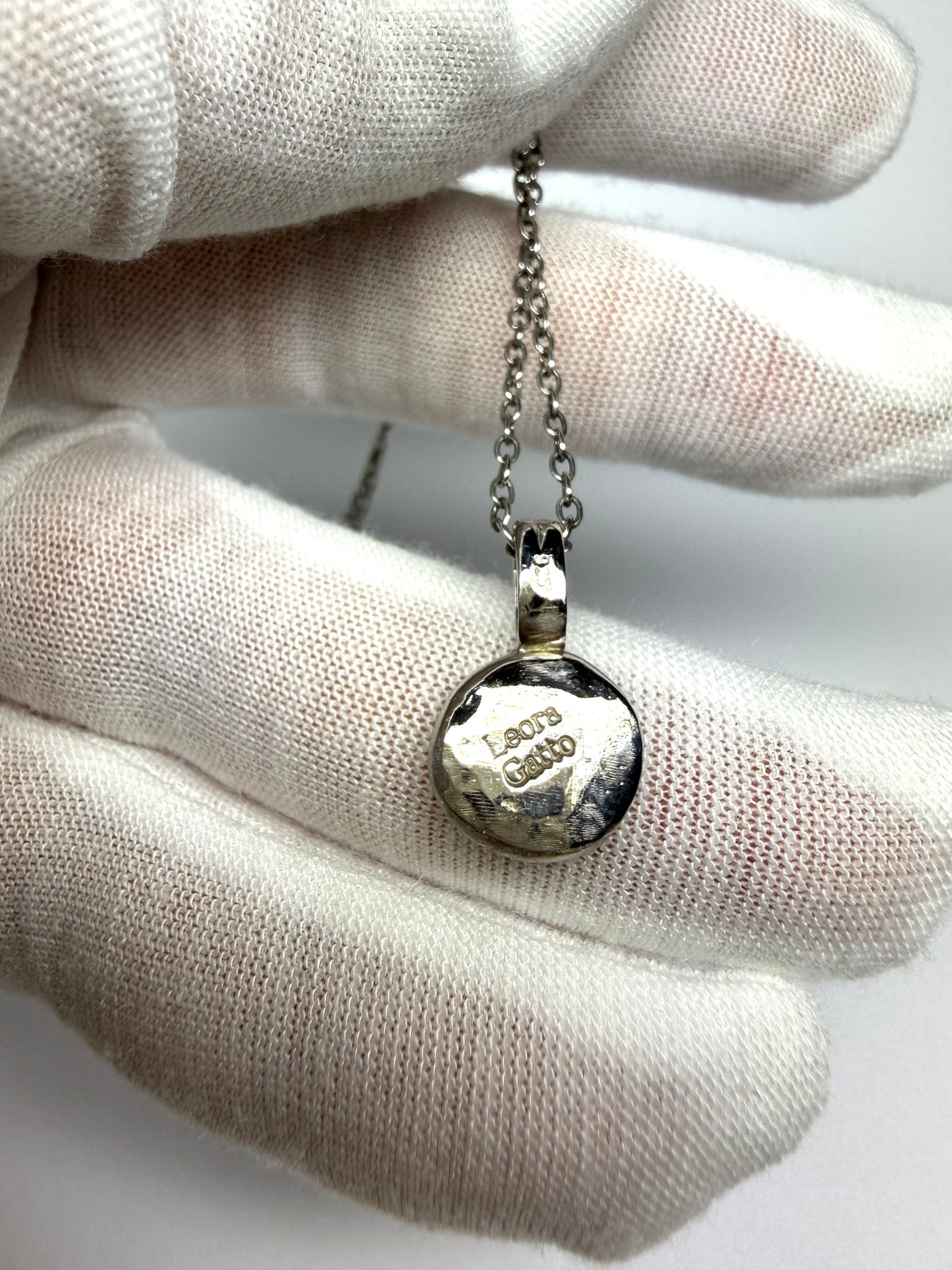 “Angel” Nugget Pebble Pendant, 925 Sterling Silver