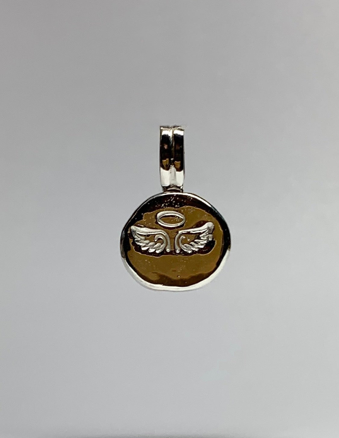 “Angel” Nugget Pebble Pendant, 925 Sterling Silver