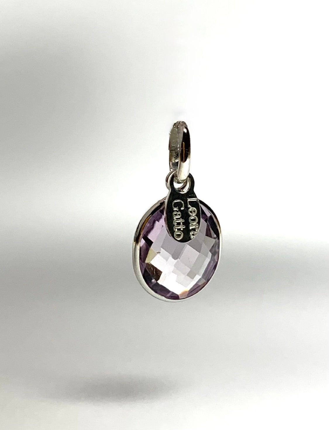Pink Amethyst “Oval”, 925 Sterling Silver Pendant