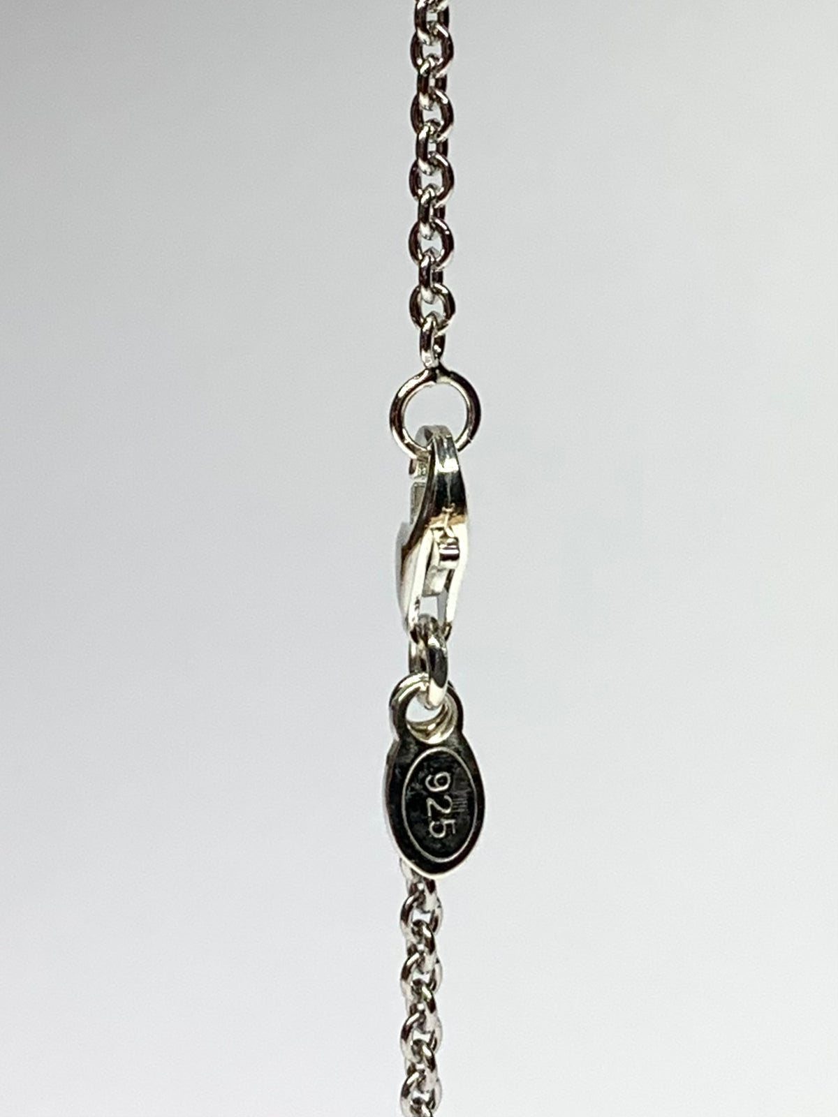 “Waterfall” Necklace, 925 Sterling Silver, Clear Quartz