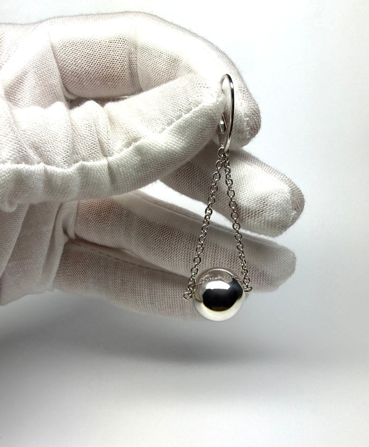 Earrings “Spheres”, 925 Sterling Silver, Leverback