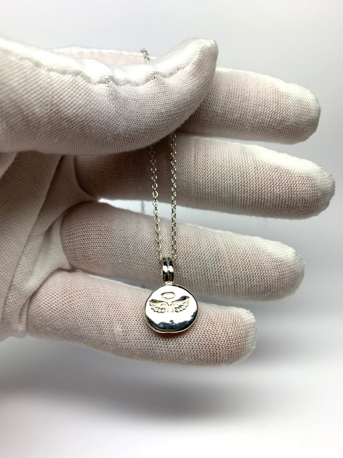 “Angel” Nugget Pebble Pendant, 925 Sterling Silver
