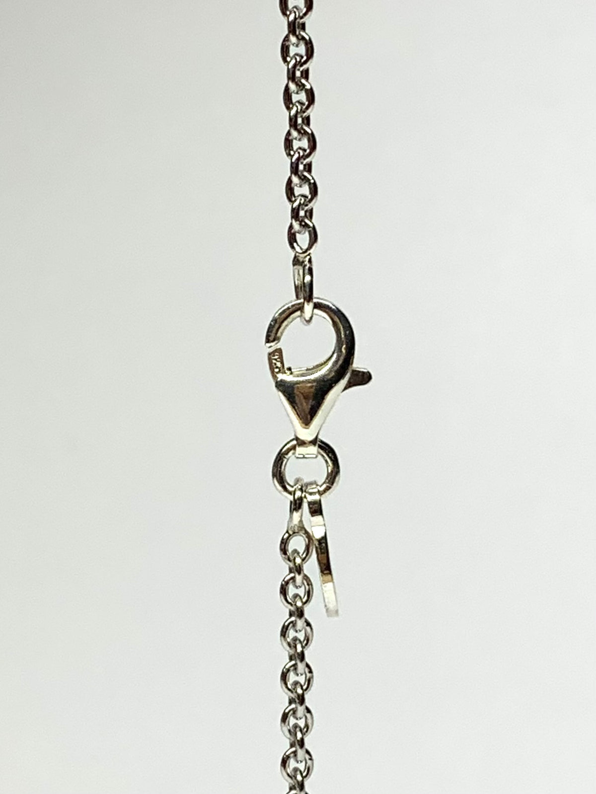 “Waterfall” Necklace, 925 Sterling Silver, Clear Quartz