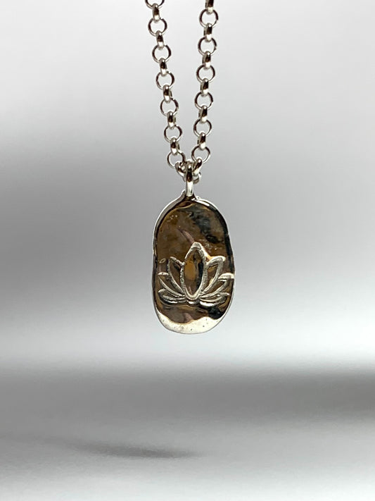 “Lotus” Necklace, 925 Sterling Silver, Special Price