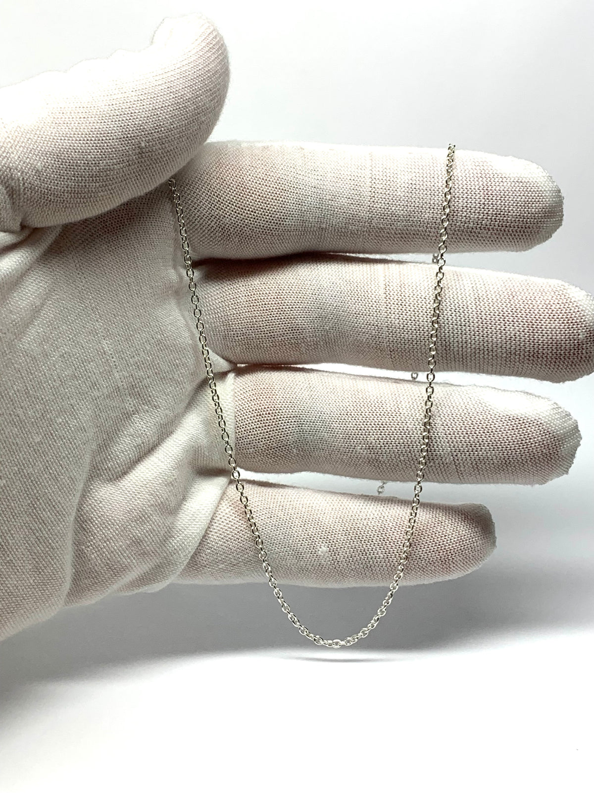 925 Sterling Silver Cable Chain, 20” Long