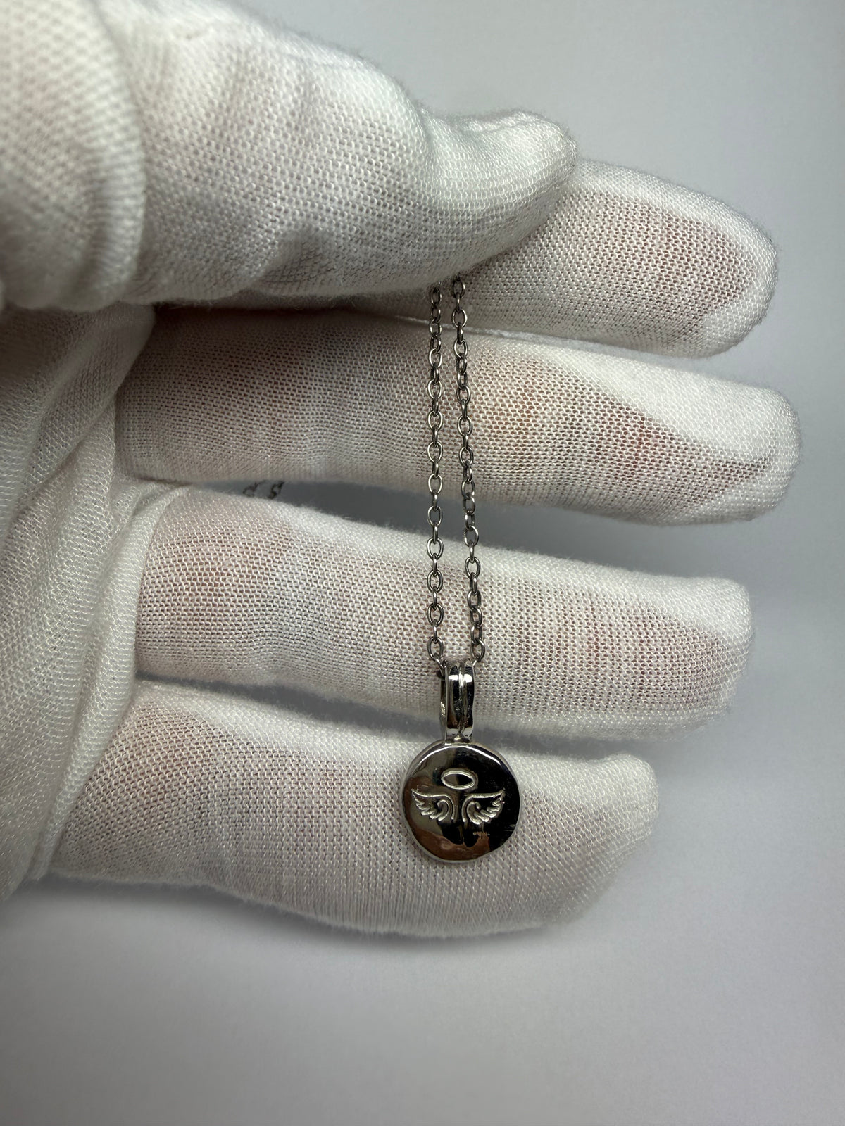 “Angel” Nugget Pebble Pendant, 925 Sterling Silver